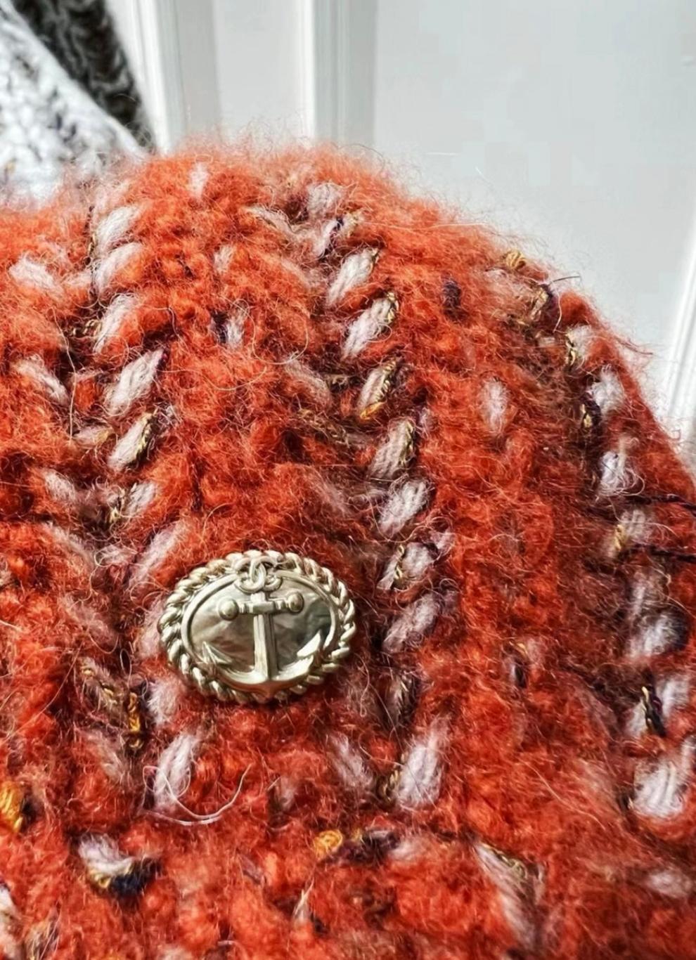 Brown Chanel Paris / HAMBURG Cashmere Runway Jumper