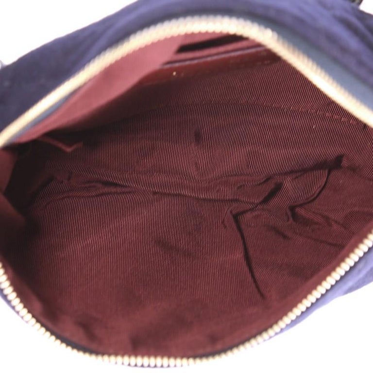 chanel black leather belt pouch