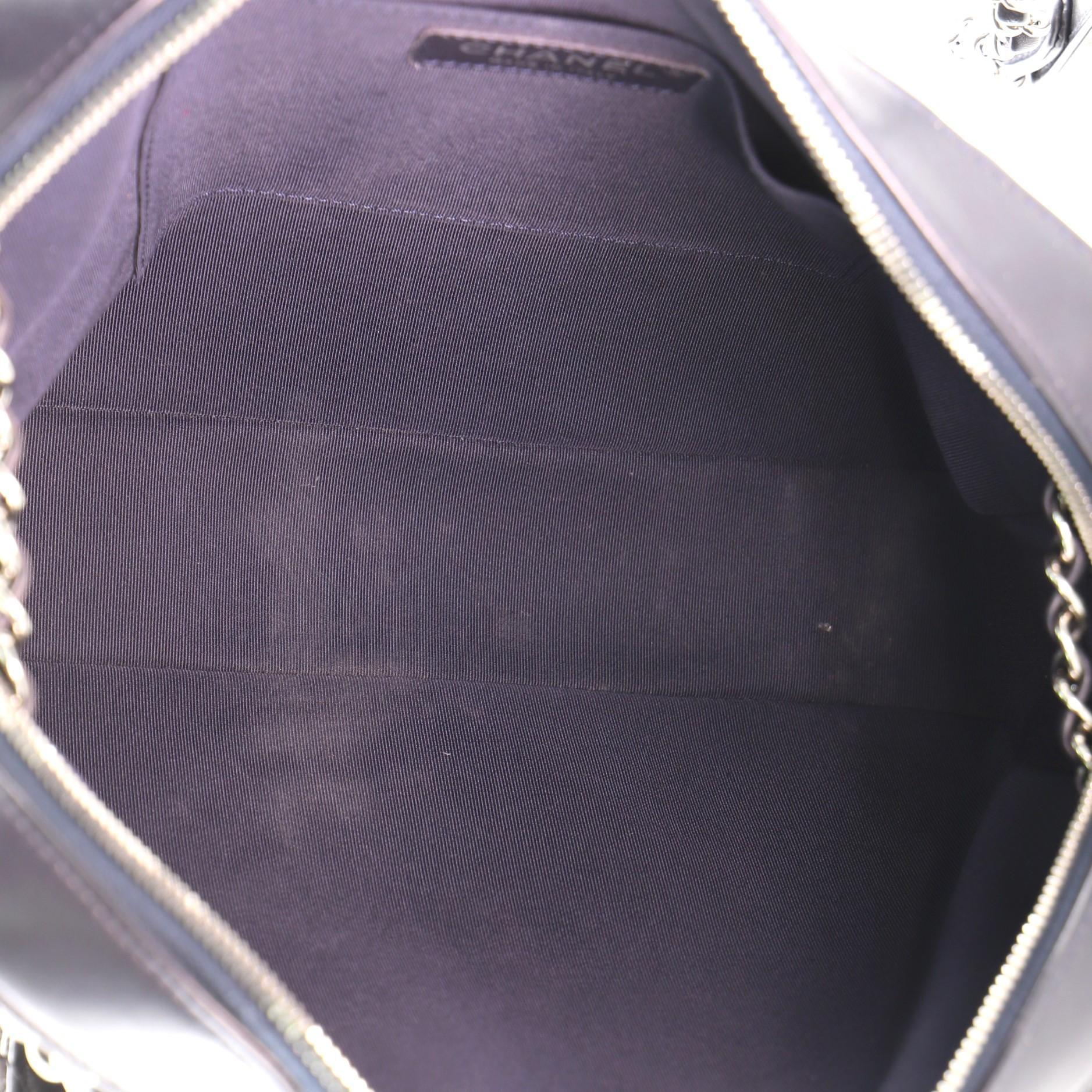 Chanel Paris-Hamburg Doppelte Kameratasche Tasche Chevron und Diamant Gestepptes Kalbsleder 1