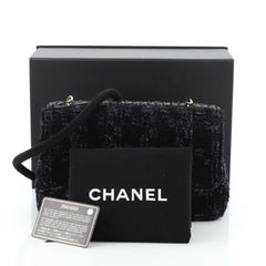 Chanel Paris-Hamburg Double Flap Bag Tweed Medium