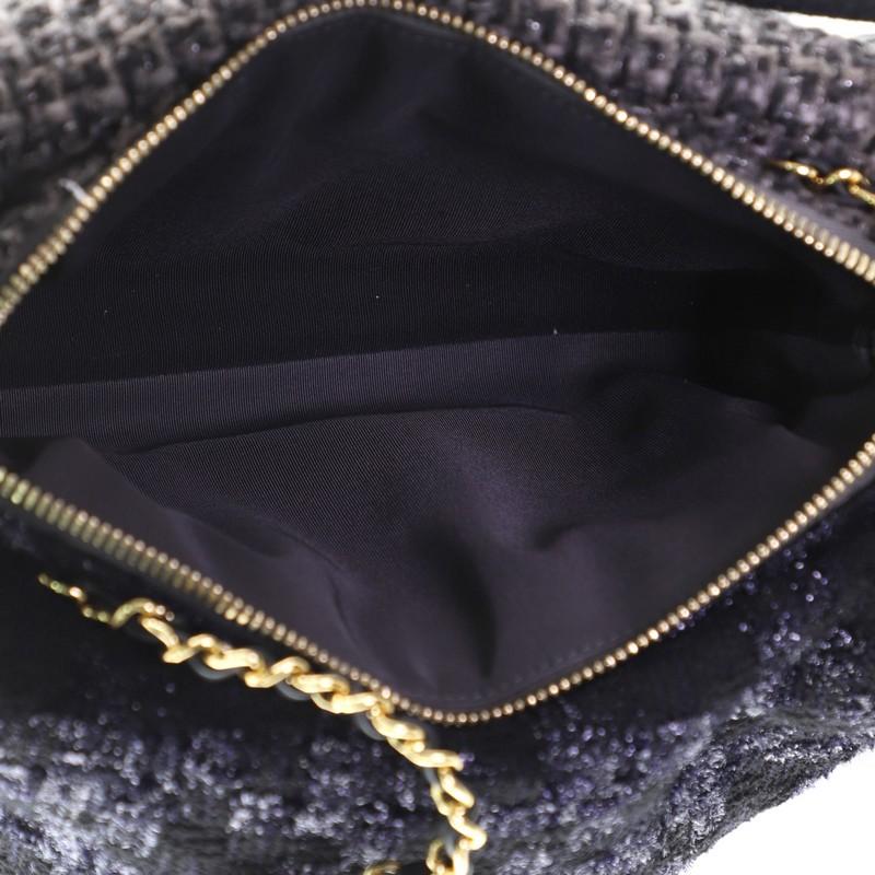 Chanel Paris-Hamburg Double Flap Bag Tweed Medium 1