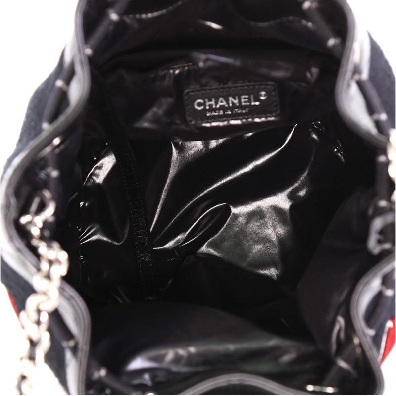 Women's or Men's Chanel Paris-Hamburg Drawstring Bucket Bag Embroidered Wool Small