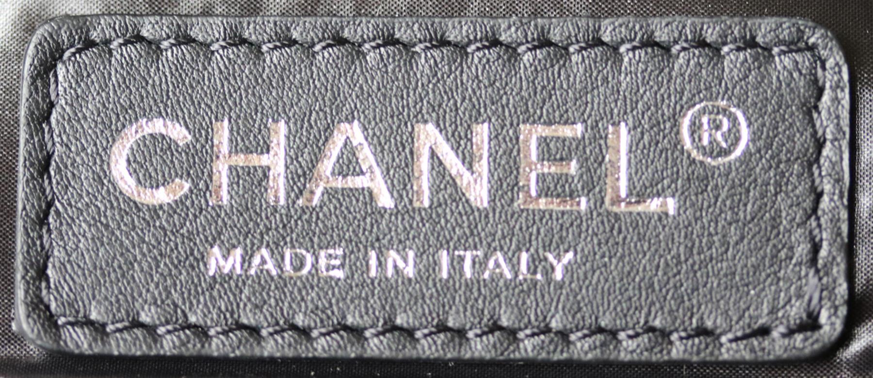 Chanel Paris-Hamburg Embroidered Wool & Calfskin Drawstring Bag 1