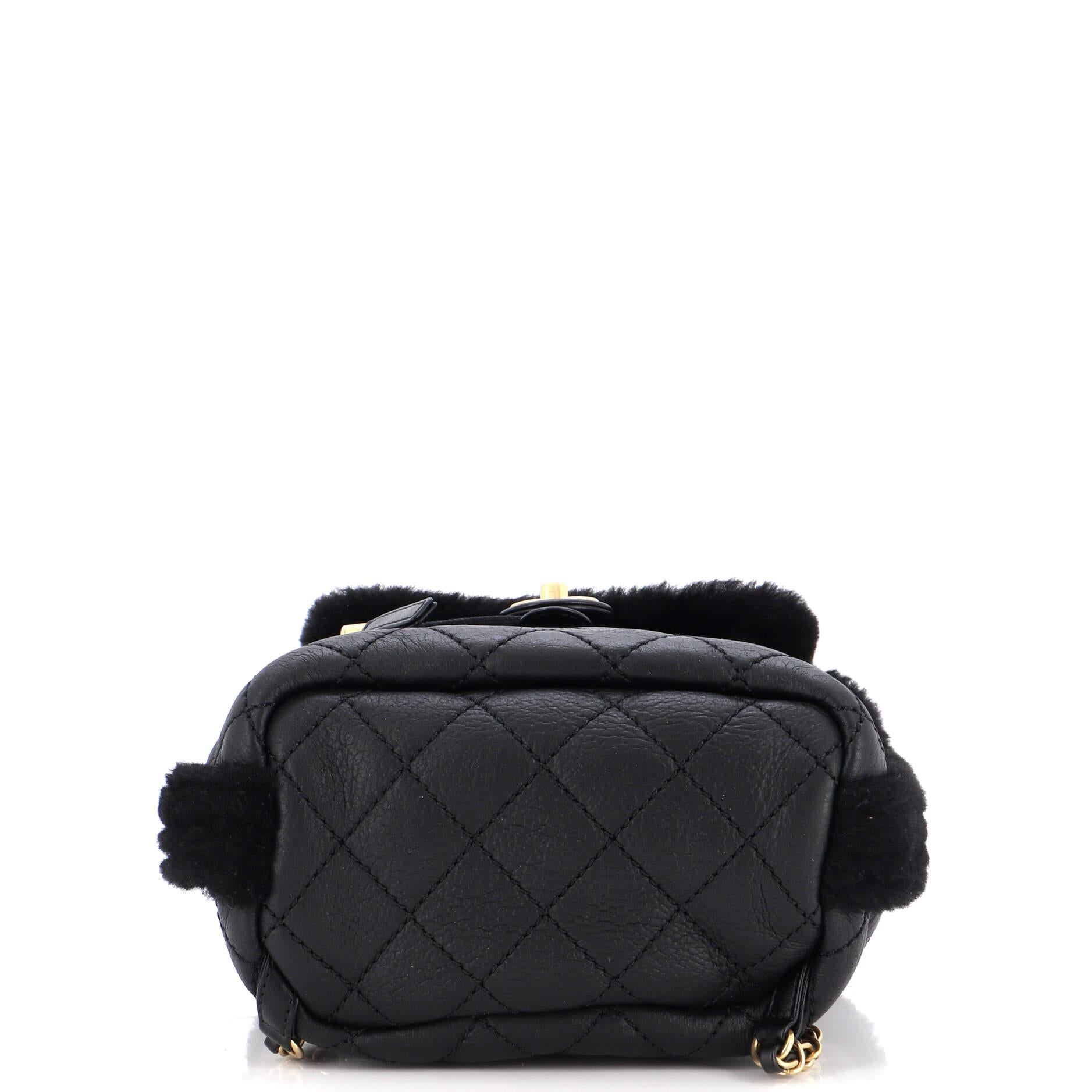 Chanel Paris-Hamburg Flap Backpack Quilted Lambskin and Shearling 1