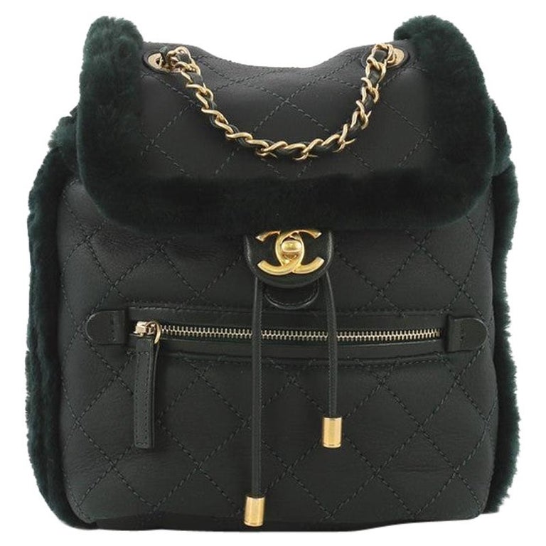 Chanel Velvet Coco Neige Backpack Bag at 1stDibs