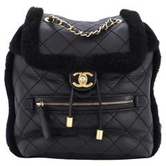 Chanel Paris-Hamburg Flap Backpack Quilted Lambskin and Shearling