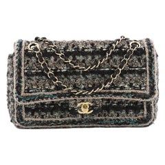 Chanel Paris-Hamburg Flap Bag Quilted Braided Tweed Medium