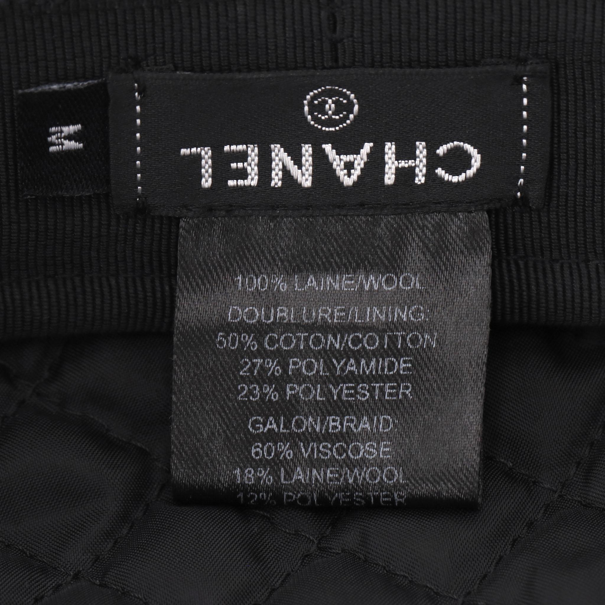 Chanel Paris-Hamburg Metiers d'Art Wool Sailor Cap in vendita 5