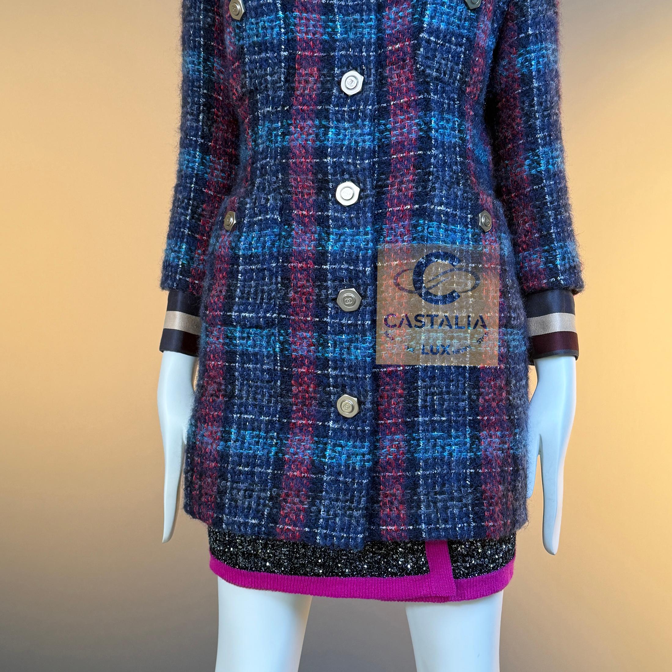CHANEL París / Hamburgo Chaqueta de tweed de pasarela 38 FR en venta 6