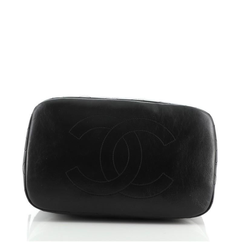 Chanel Paris-Hamburg Tote Bestickte Wolle mit gestepptem Kalbsleder Groß für Damen oder Herren