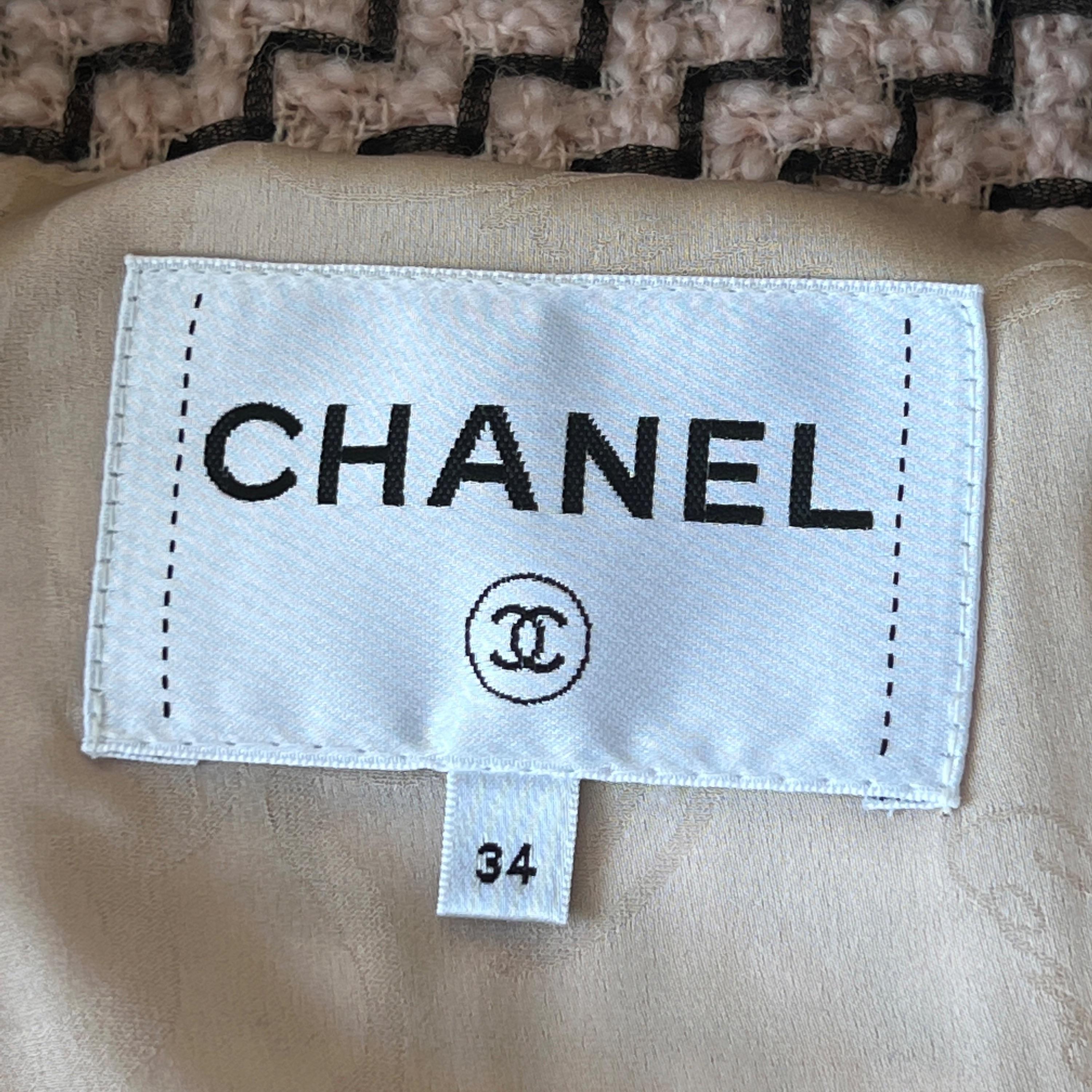 Chanel Paris in Rome Collection Leather Trim Tweed Jacket 6