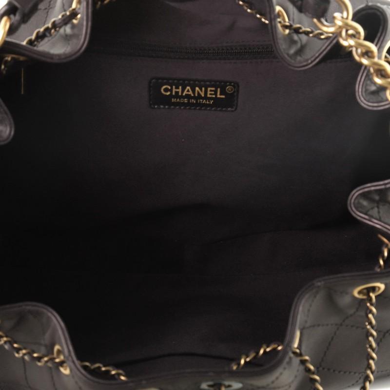 Chanel Paris in Rome Drawstring Bag Quilted Lambskin Large 1