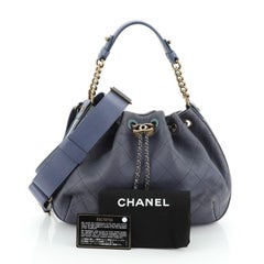 Chanel Paris in Rome Drawstring Bag Quilted Lambskin Small