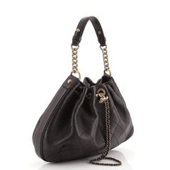 Chanel Paris in Rome Drawstring Bag Quilted Lambskin Small