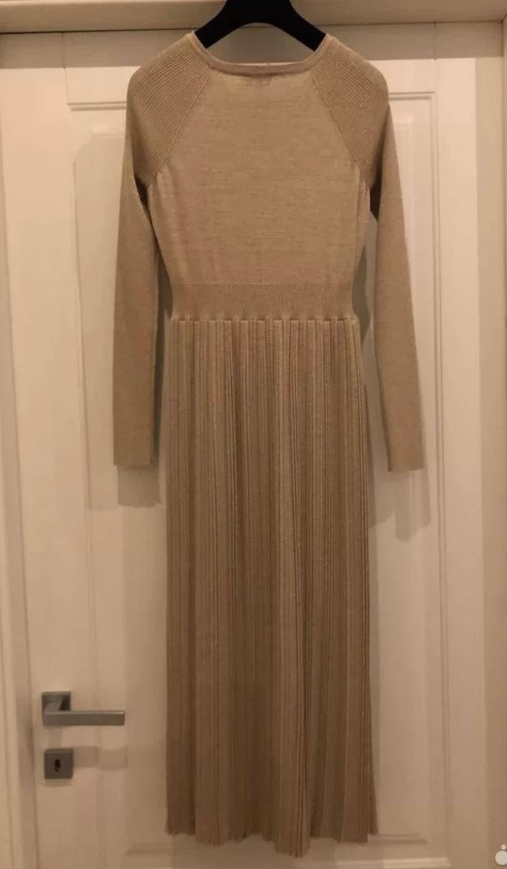 Chanel Paris in Rome Shimmering Maxi Dress For Sale 2