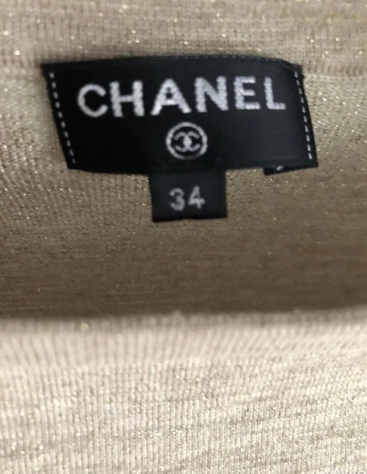 Chanel Paris in Rome Shimmering Maxi Dress 4