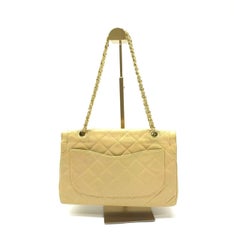 Chanel Paris Limited – Beiges Lammleder mit zweifarbigen Metallbeschlägen