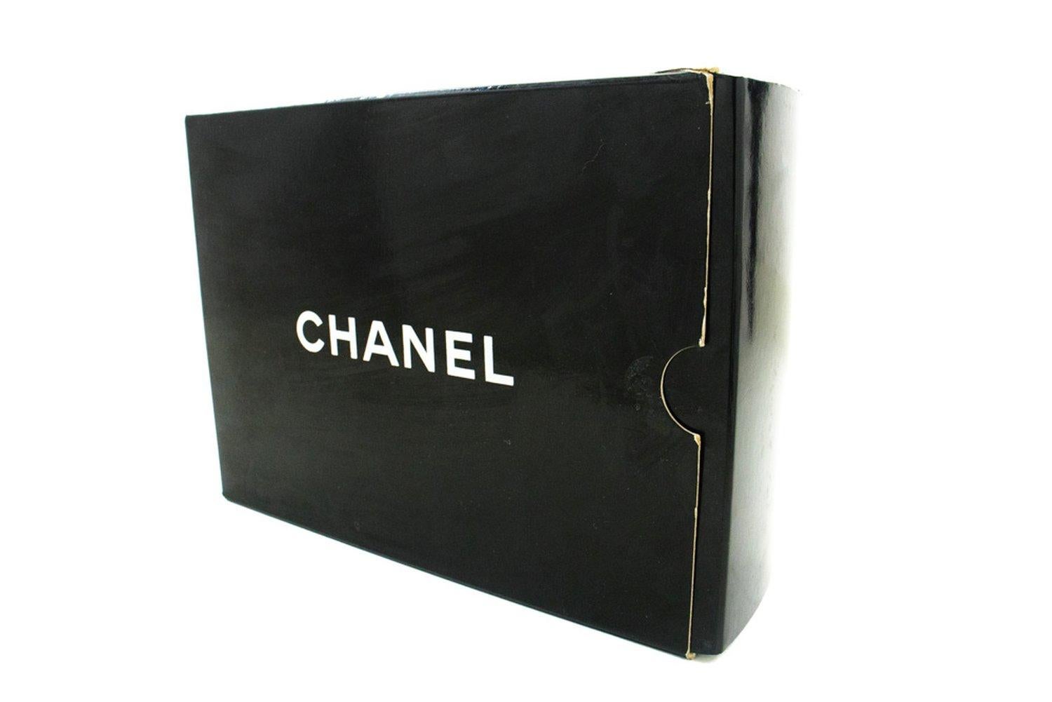 CHANEL Paris Limited Chain Shoulder Bag Black Double Flap Quilted For Sale 16