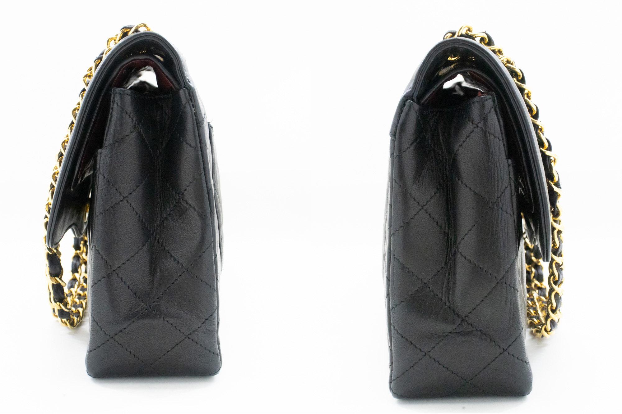 CHANEL Paris Limited Chain Shoulder Bag Black Quilted Double Flap For Sale 1