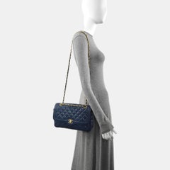Chanel Paris Limited Medium Navy Caviar Leather Gold Hardware 2015-16