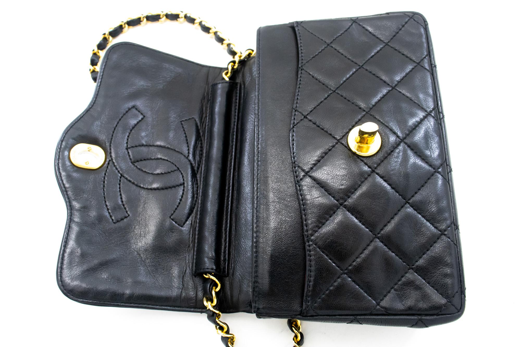 CHANEL Paris Limited Small Chain Shoulder Bag Black Flap Quilted For Sale 6