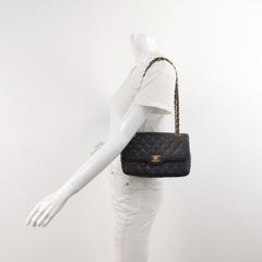 Chanel Paris Limited Small Navy Caviar Leather Gold Hardware 2015-16