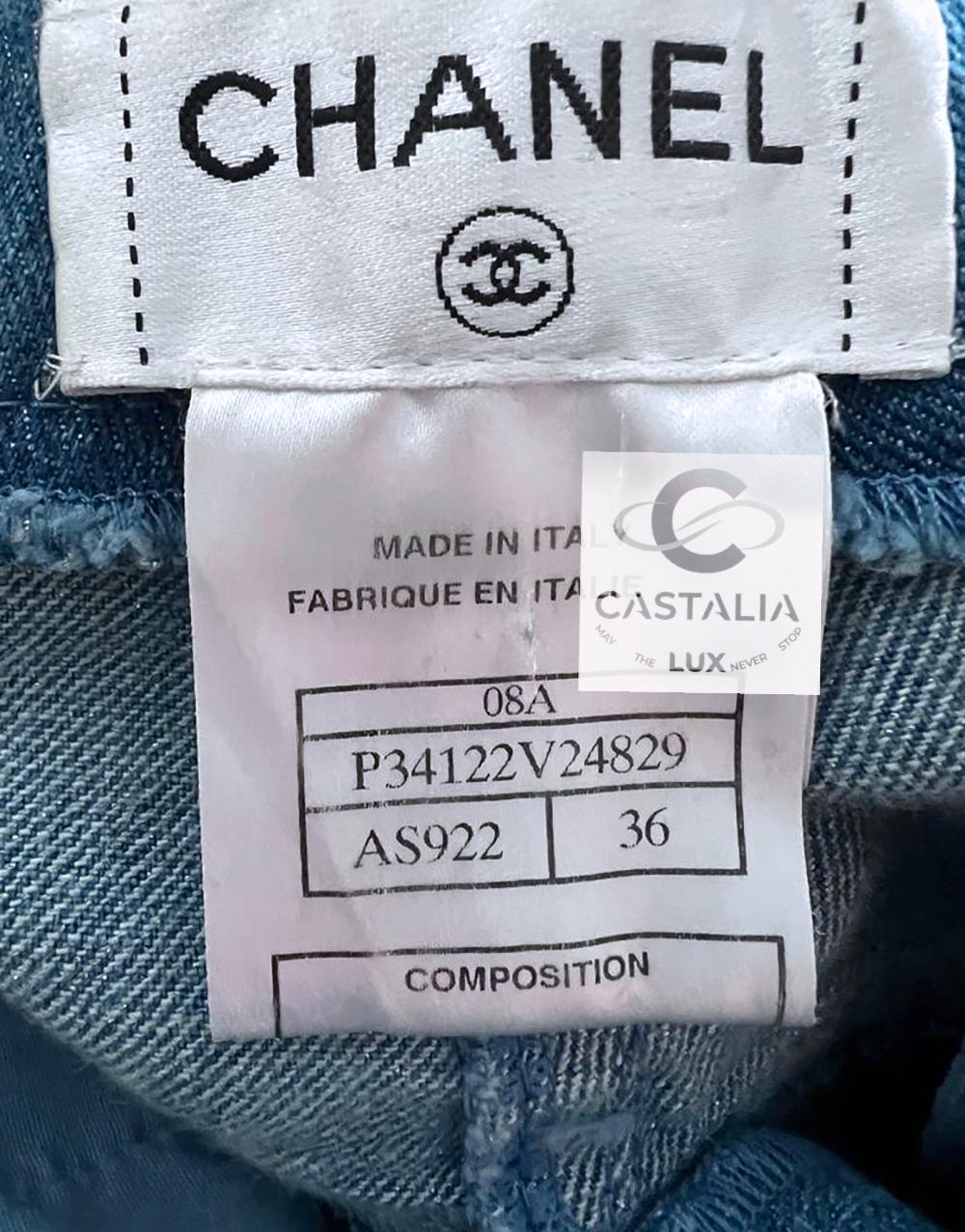 Chanel Paris / London Jeans blu 36 FR 2