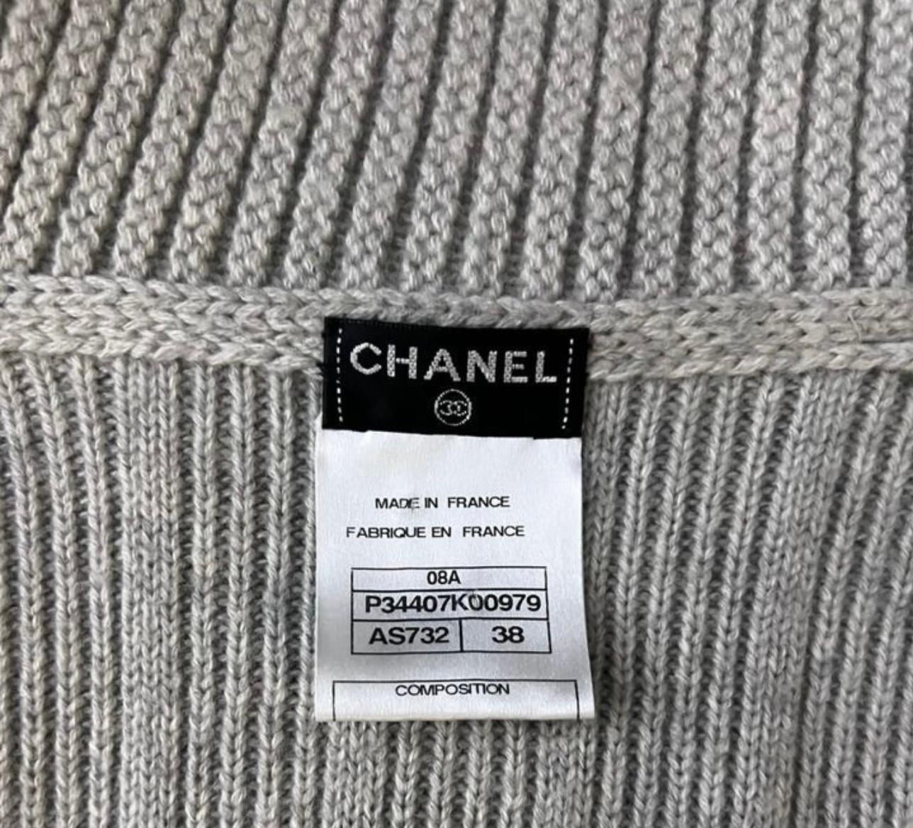 Chanel Paris / London Cashmere Cardigan And Dress Set For Sale 3