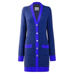 CHANEL Paris / London CC Crown Buttons Cashmere Cardigan 36 FR
