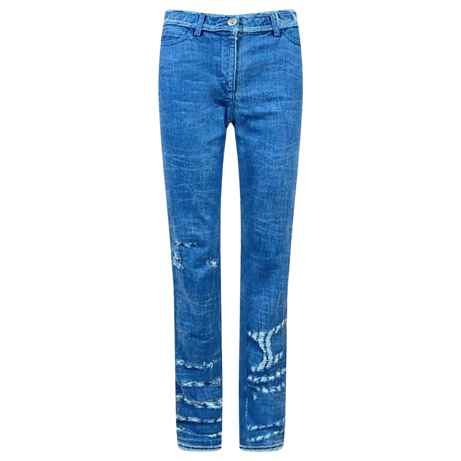 CHANEL Paris / London Collectors Grunge Jeans 36 FR en venta