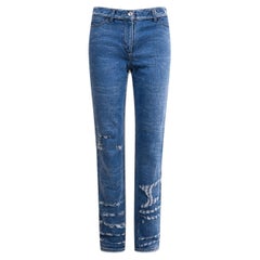 CHANEL Paris / London Collectors Grunge Jeans 36 FR