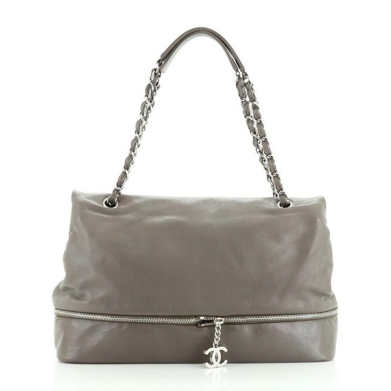 Chanel Paris-London Expandable Flap Bag Leather Large at 1stdibs
