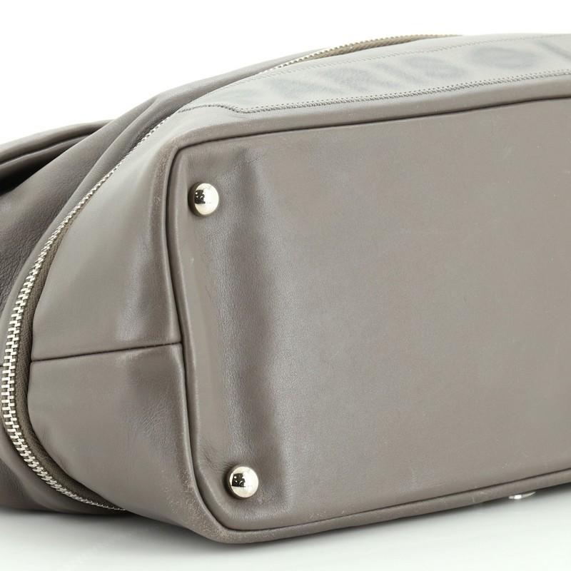 Gray Chanel Paris-London Expandable Flap Bag Leather Large