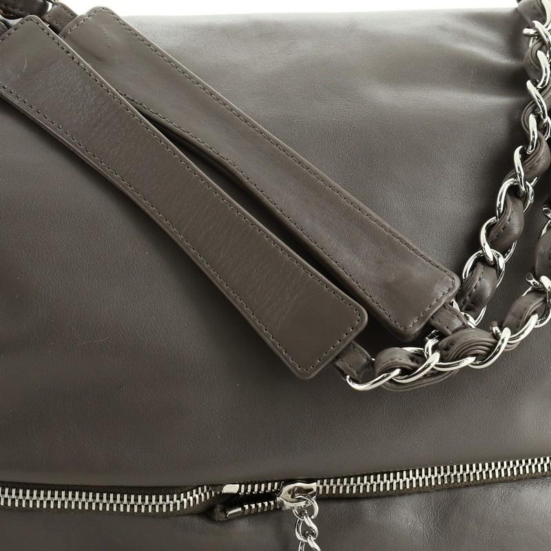 Chanel Paris-London Expandable Flap Bag Leather Large In Good Condition In NY, NY
