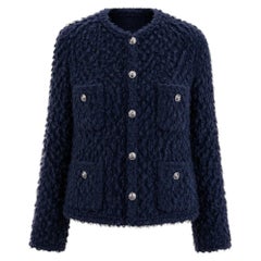 CHANEL Paris / London Iconic Fluffy Tweed Jacket 40 FR