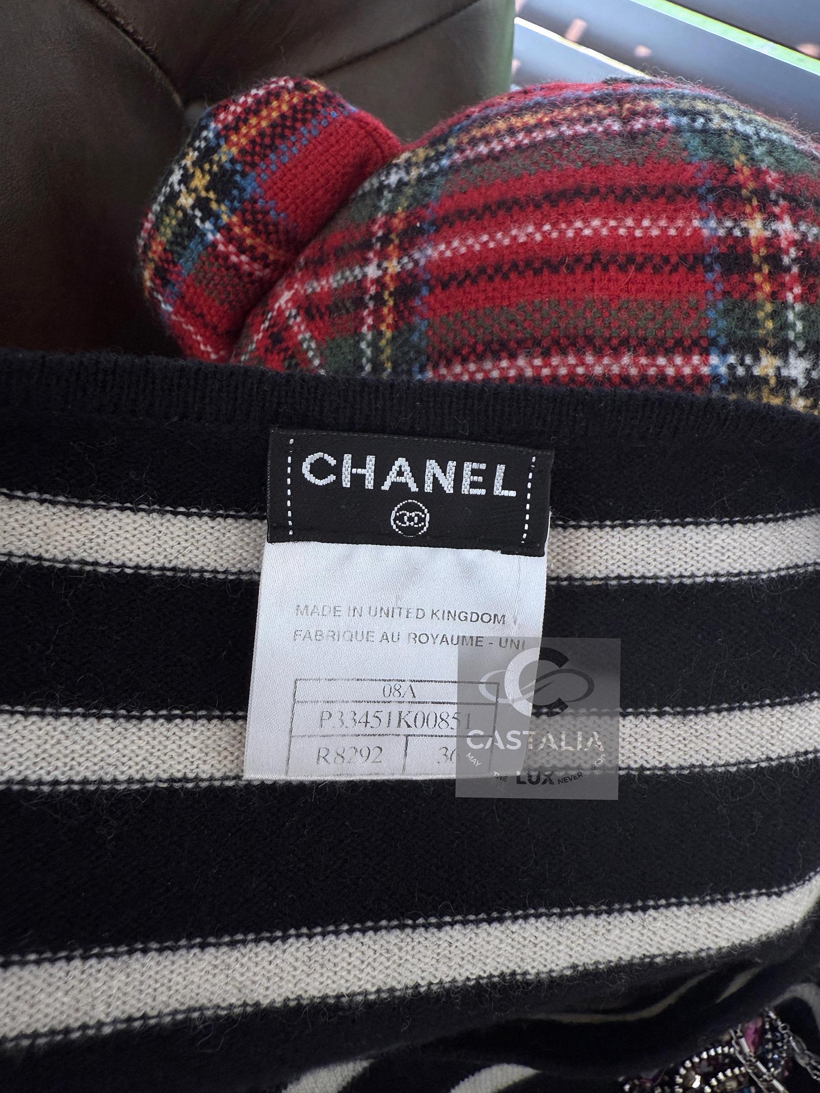 Chanel Paris / London Jewel and Chains Jumper 36 FR For Sale 15