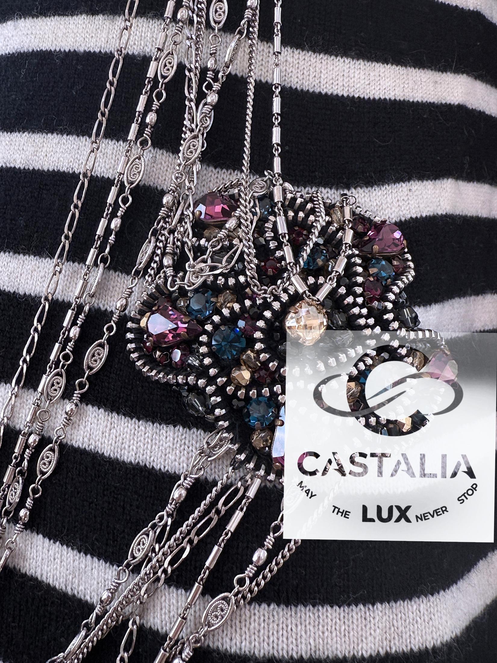 Chanel París / Londres Raro Jersey con joyas 36 FR en venta 8