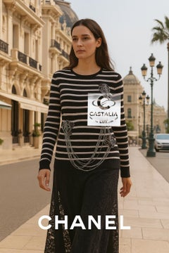 CHANEL Paris / LONDON Rare Jewel Embellished Jumper 38 FR