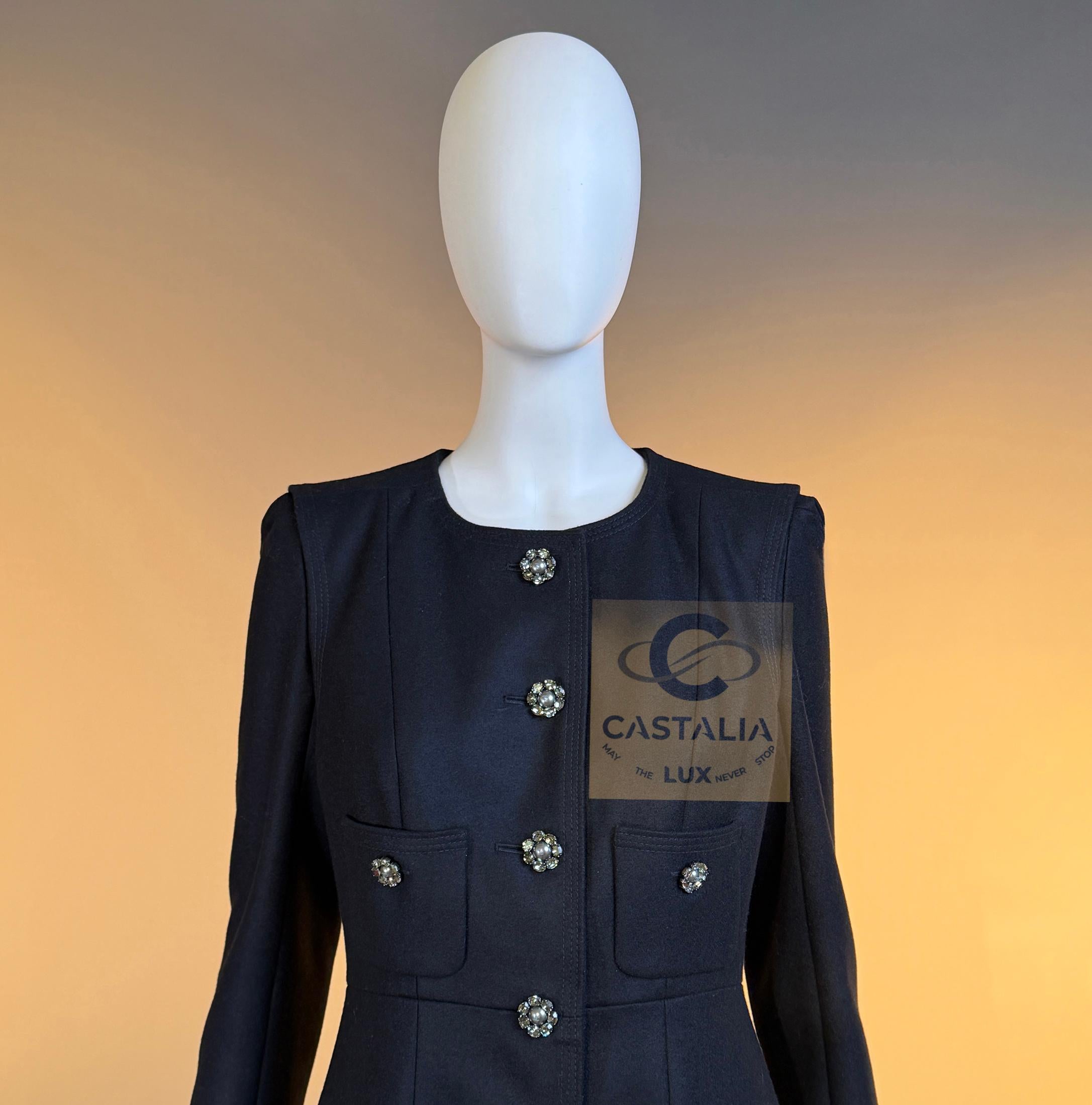 CHANEL París / LONDRES Raro Abrigo Gripoix Joya 36 FR en venta 5