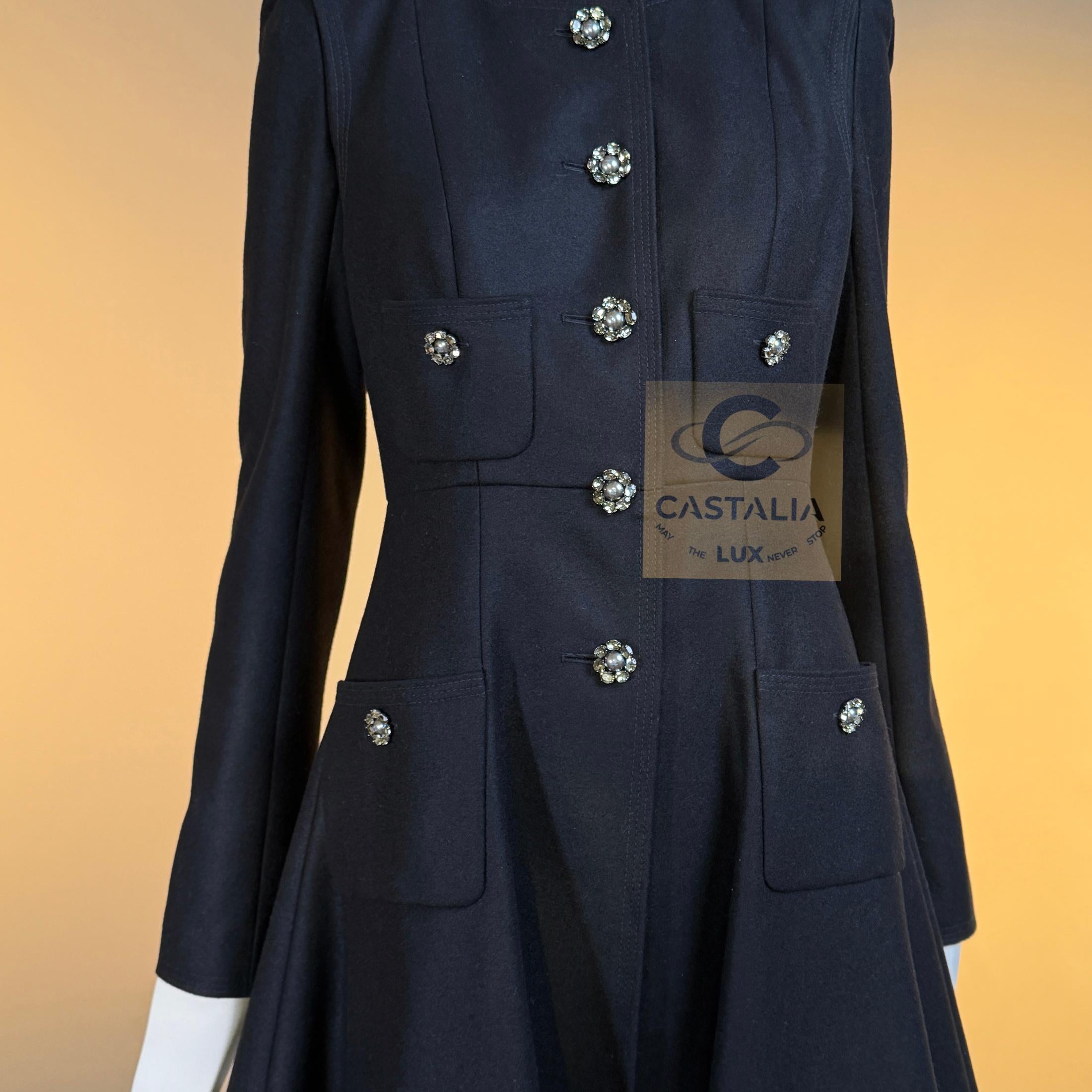 CHANEL París / LONDRES Raro Abrigo Gripoix Joya 36 FR en venta 6