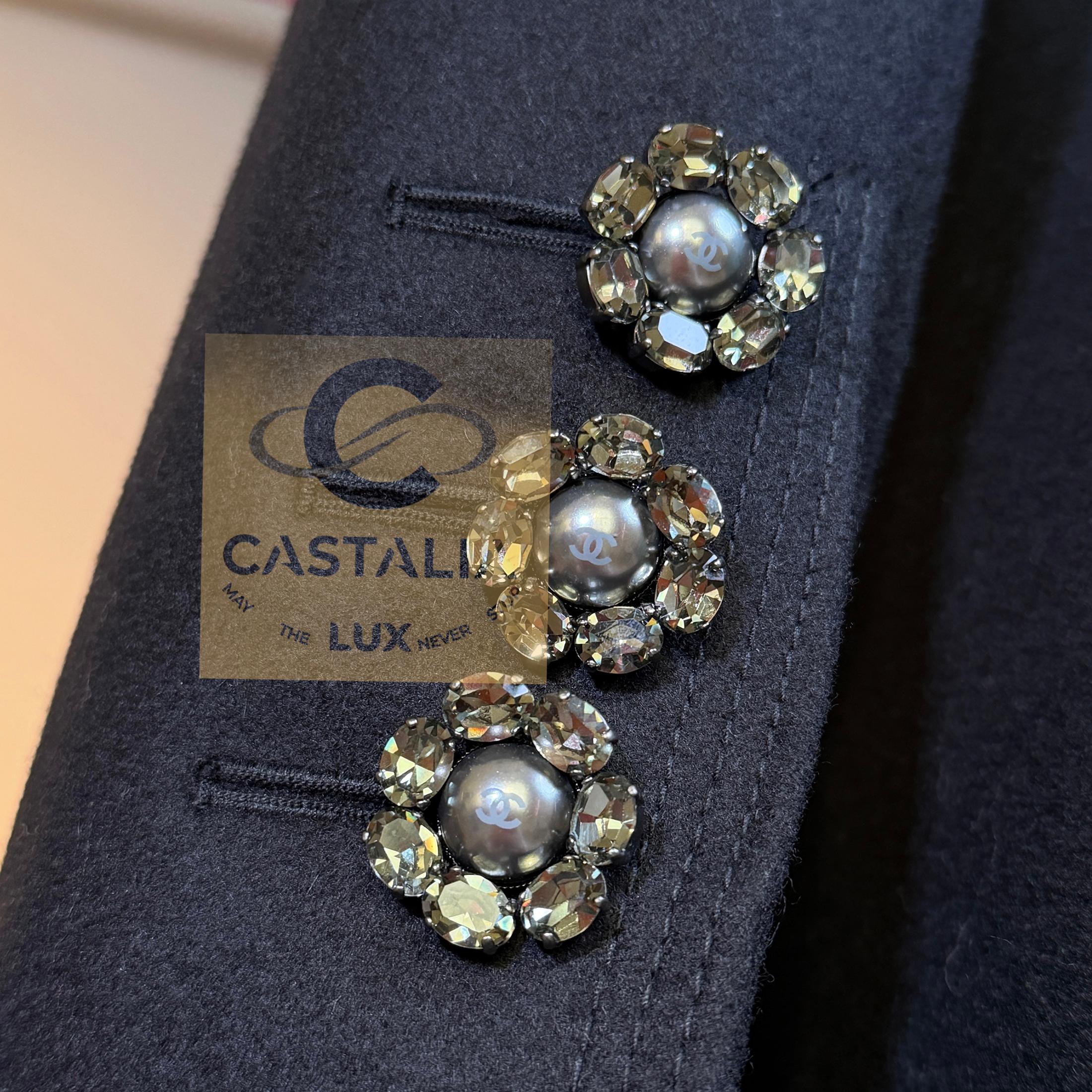 CHANEL París / LONDRES Raro Abrigo Gripoix Joya 36 FR en venta 8