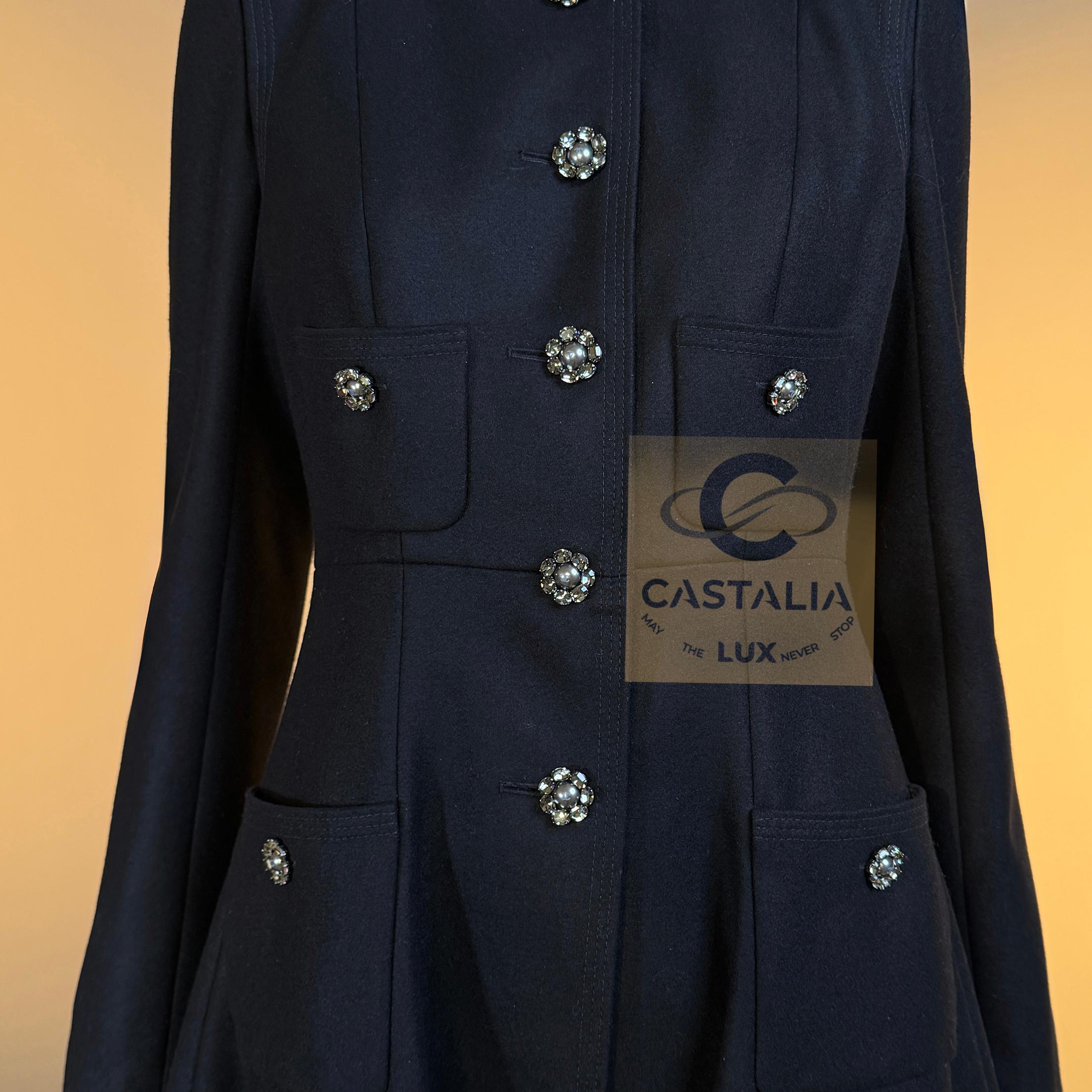 CHANEL París / LONDRES Raro Abrigo Gripoix Joya 36 FR en venta 9