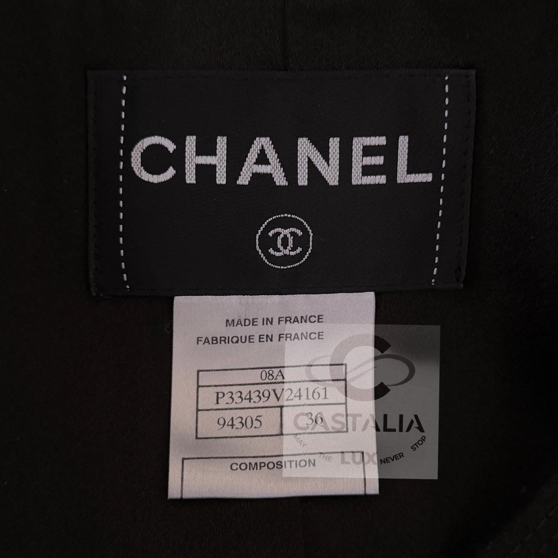 CHANEL París / LONDRES Raro Abrigo Gripoix Joya 36 FR en venta 13