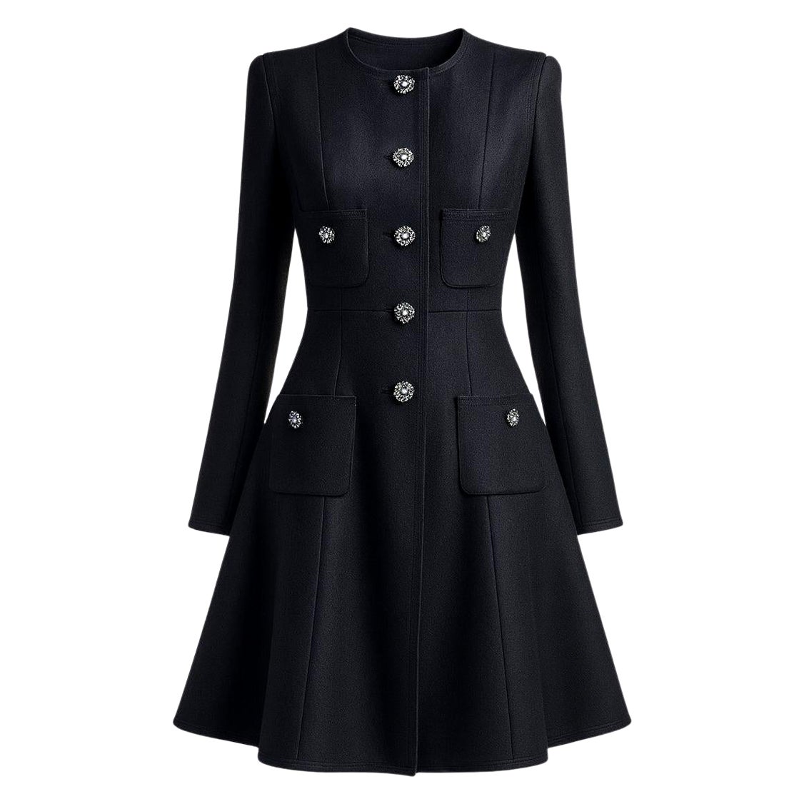 CHANEL Paris / LONDON Rare Jewel Gripoix Coat 36 FR