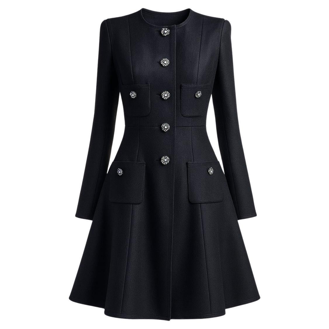 CHANEL Paris / LONDON Rare Jewel Gripoix Coat 36 FR