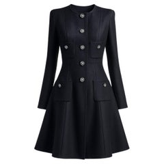 CHANEL Paris / LONDON Rare Jewel Gripoix Coat 36 FR