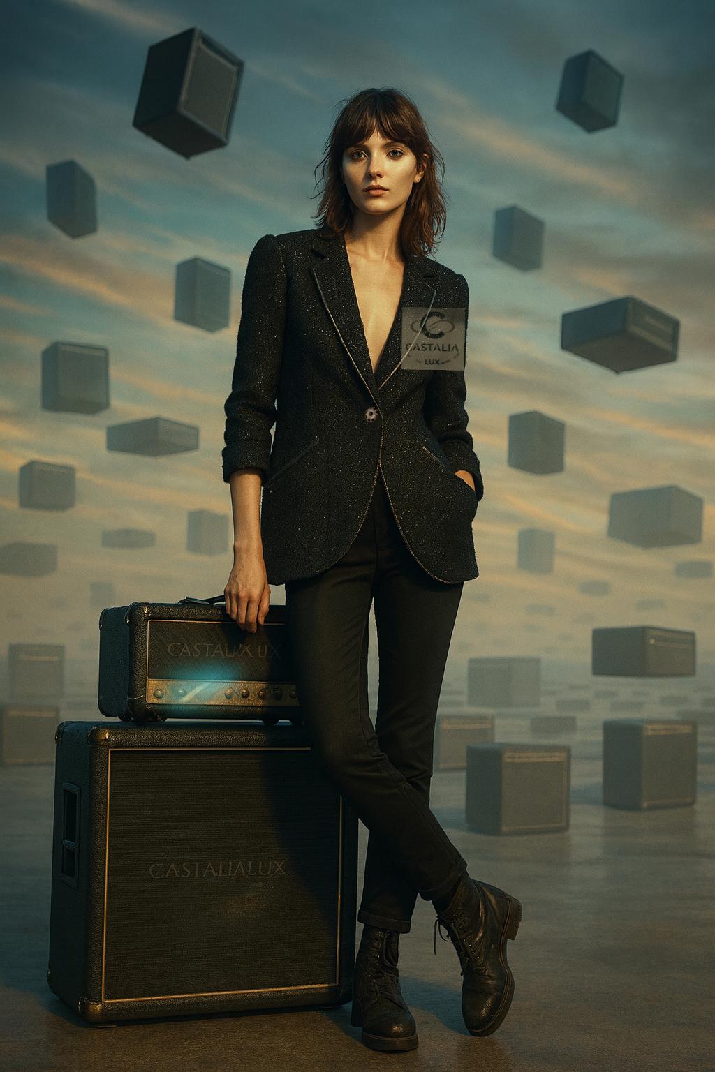 CHANEL Paris / London Rebellion Icon Black Jacket 40 FR en vente 4