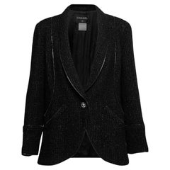 CHANEL Paris / London Rebellion Icon Black Jacket 40 FR