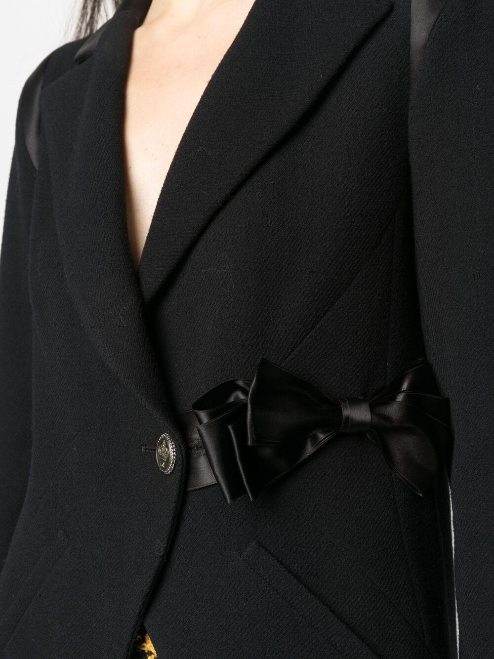 Chanel Paris / London Runway Black Tweed Jacket For Sale 1