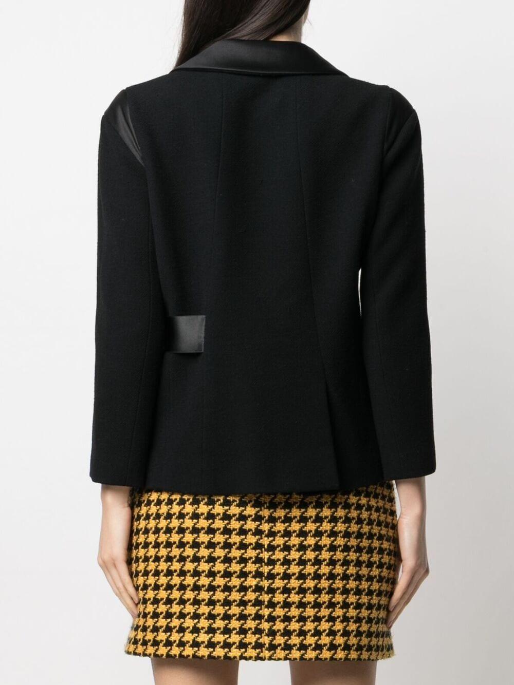 Chanel Paris / London Runway Black Tweed Jacket For Sale 3